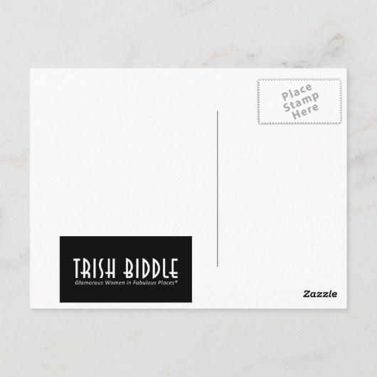 Eiffel Tower, Red Dress, Laten we gaan Briefkaart (Achterkant)