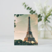 Eiffel Tower Romantic Paris City of Love Travel Briefkaart (Staand voorkant)