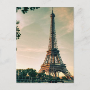 Eiffel Tower Romantic Paris City of Love Travel Briefkaart