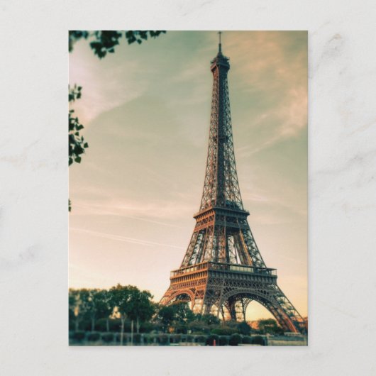 Eiffel Tower Romantic Paris City of Love Travel Briefkaart (Voorkant)
