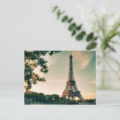 Eiffel Tower Romantic Paris City of Love Travel Briefkaart (Staand voorkant)