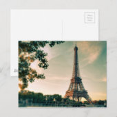 Eiffel Tower Romantic Paris City of Love Travel Briefkaart (Voorkant / Achterkant)