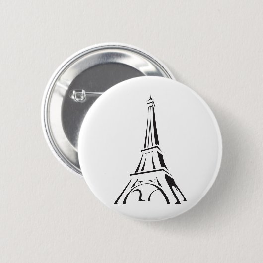 EIFFEL TOWER RONDE BUTTON 5,7 CM (Voorkant /achterkant)