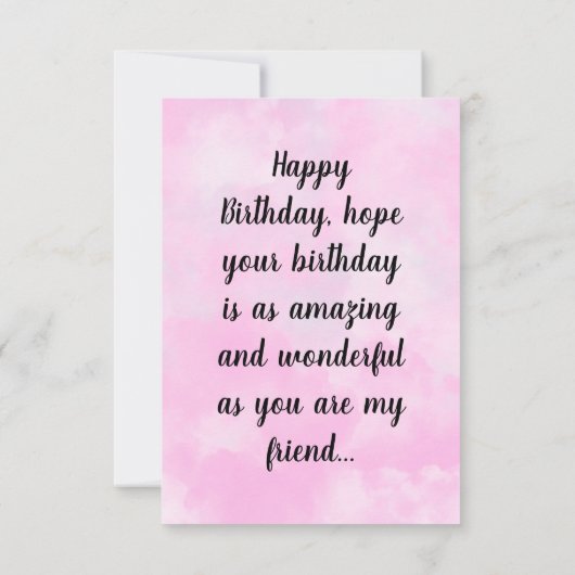 Eiffel Tower Roze Happy Birthday-postkaart Bedankkaart (Achterkant)