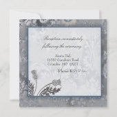 Eiffel Tower Scottish thistle Sillic Kaart (Achterkant)