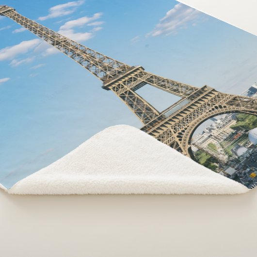 Eiffel Tower Sherpa Fleece Blanket Deken (3/4)