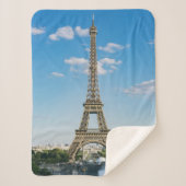 Eiffel Tower Sherpa Fleece Blanket Sherpa Deken (Voorkant)