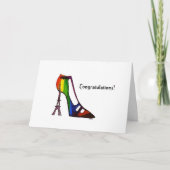 Eiffel Tower Shoe-kaart - Gefeliciteerd Kaart (Voorkant)