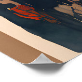 Eiffel Tower Sketch | Minimale parisiaanse kunst Poster (Hoek)