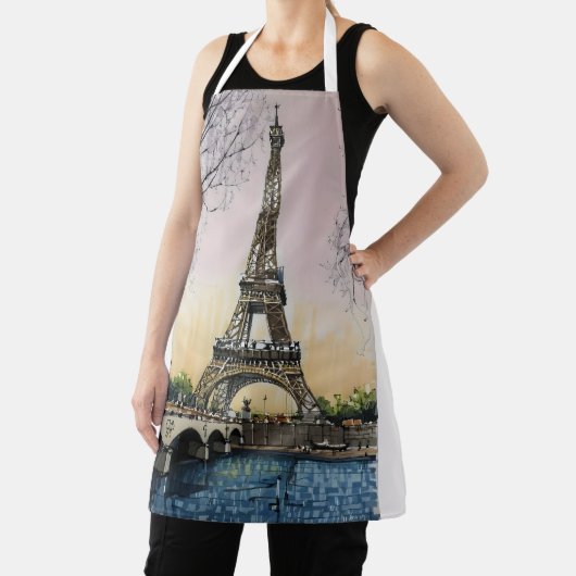 Eiffel Tower Sketch – Paris Landmark Schort (Insitu)