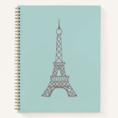 Eiffel Tower Sketchbook Gift Notitieboek (Voorkant)