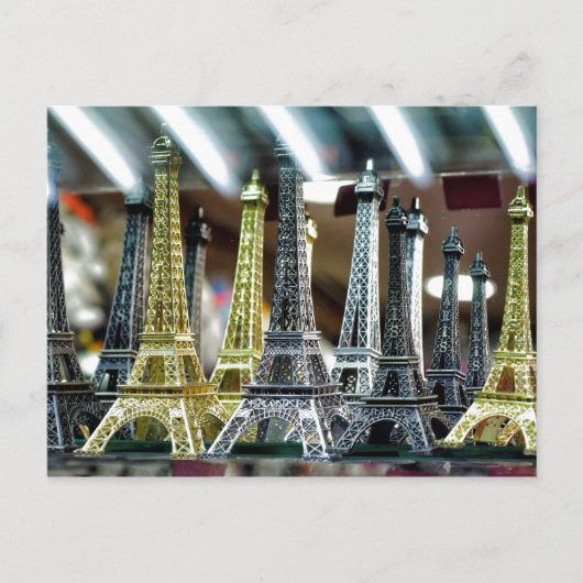 Eiffel Tower Souvenirs Briefkaart (Voorkant)