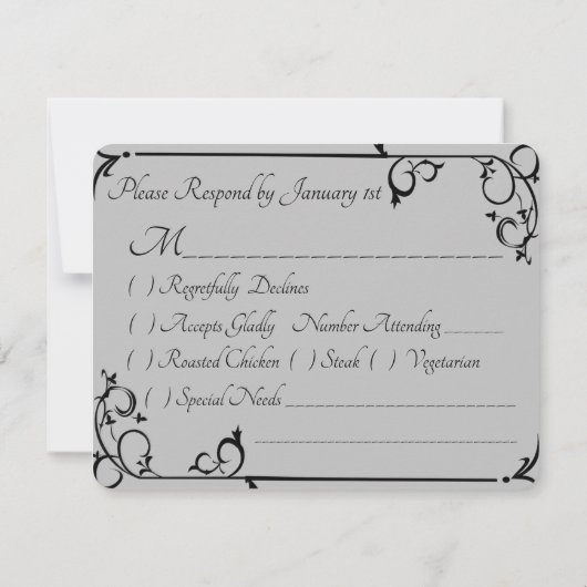 Eiffel Tower Spring Sunrise Waterverf RSVP Kaartje (Achterkant)