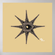Eiffel Tower Star-Poster