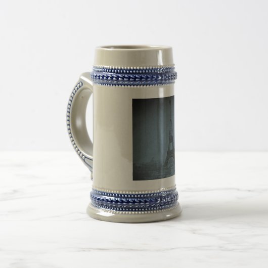 Eiffel Tower  Stereoview cyaan toon Bierpul (Voorkant links)