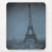 Eiffel Tower  Stereoview cyaan toon Muismat (Voorkant)