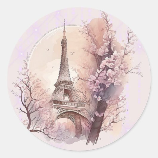 Eiffel Tower Sticker (Voorkant)