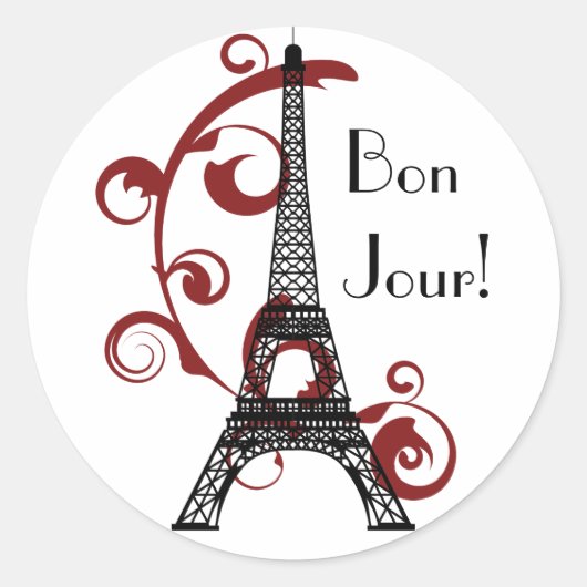 Eiffel Tower Sticker (Voorkant)