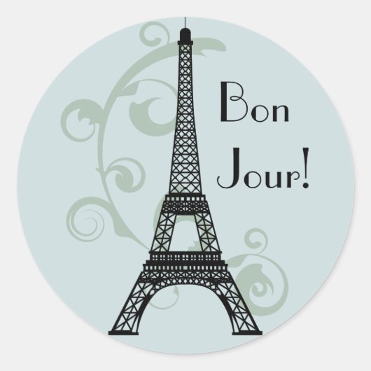 Eiffel Tower Sticker (Voorkant)