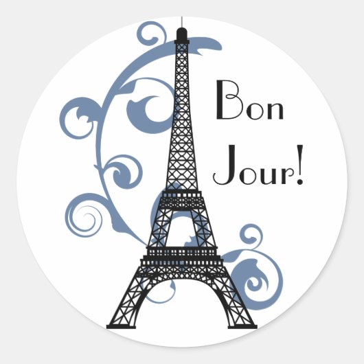 Eiffel Tower Sticker (Voorkant)