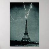 Eiffel Tower Struck Poster (Voorkant)