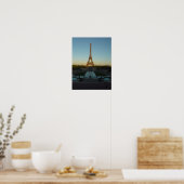 Eiffel Tower Sunset Poster (Keuken)