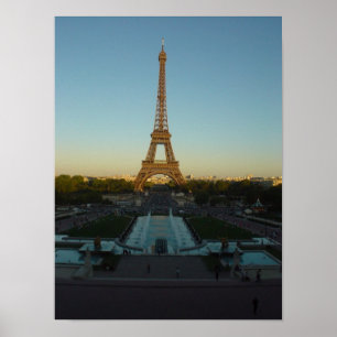 Eiffel Tower Sunset Poster