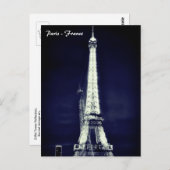 Eiffel Tower - Surreal Art, Parijs, Franse Briefka Briefkaart (Voorkant / Achterkant)