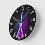 Eiffel Tower, Surreal Paris Art / Frankrijk Ronde Klok (Hoek)