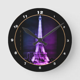 Eiffel Tower & Surreal Paris Art/love France BL Ronde Klok