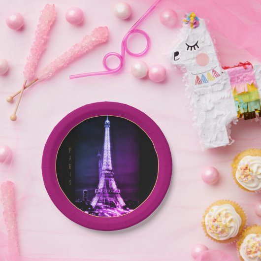 Eiffel Tower & Surreal Paris Art/love France BP Papieren Bordje (Feest)