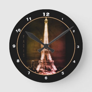 Eiffel Tower & Surreal Paris Art/love France BV Ronde Klok