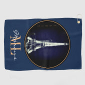 Eiffel Tower & Surreal Paris Art/love France golf Golfhanddoek (Horizontaal)