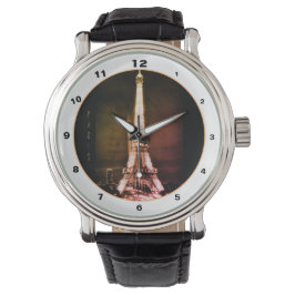Eiffel Tower & Surreal Paris Art/love France Watc Horloge
