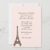 Eiffel Tower Sweet 15 15 uitnodigingen (Achterkant)