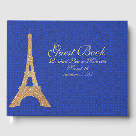 Eiffel Tower Sweet 16 Guest Book Gastenboek
