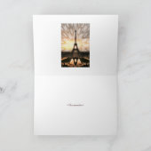 Eiffel Tower, Template Feestdagen Kaart (Binnen)