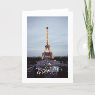 Eiffel Tower Thank You Card Bedankkaart