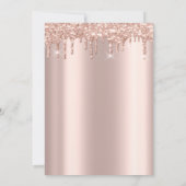 Eiffel Tower, Tiara, Drift Roos Gold Quinceañera I Kaart (Achterkant)