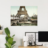 Eiffel Tower – Tour Eiffel – Eiffelturm Paris Poster (Thuiskantoor)