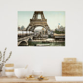 Eiffel Tower – Tour Eiffel – Eiffelturm Paris Poster (Keuken)