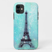 Eiffel Tower Turquoise Case-Mate iPhone Case (Achterkant)