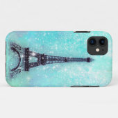 Eiffel Tower Turquoise Case-Mate iPhone Case (Achterkant (horizontaal))