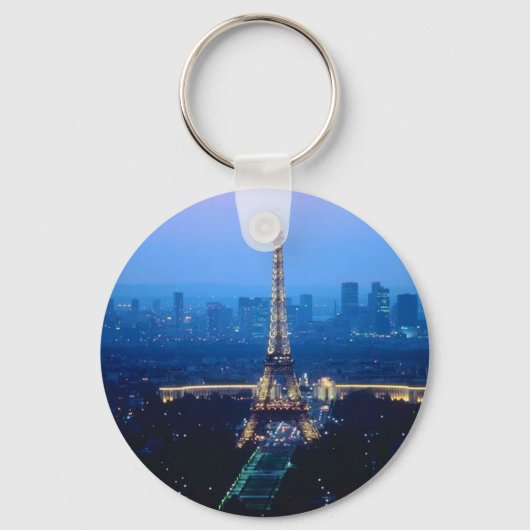 Eiffel Tower Twilight Sleutelhanger (Voorkant)