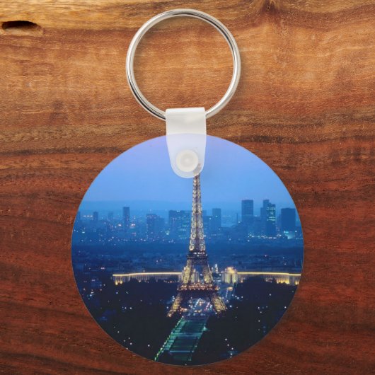 Eiffel Tower Twilight Sleutelhanger (Voorkant)