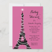 Eiffel Tower Twinkles Baby shower Kaart (Voorkant)