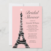 Eiffel Tower Twinkles Bridal Shower Kaart (Voorkant)