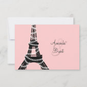 Eiffel Tower Twinkles RSVP (roze) (Achterkant)