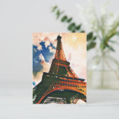 Eiffel Tower ukiyo-e Briefkaart (Staand voorkant)