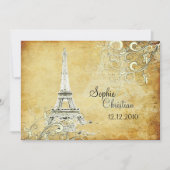  EIFFEL TOWER/VANILLA-SWIRLS KAART (Voorkant)